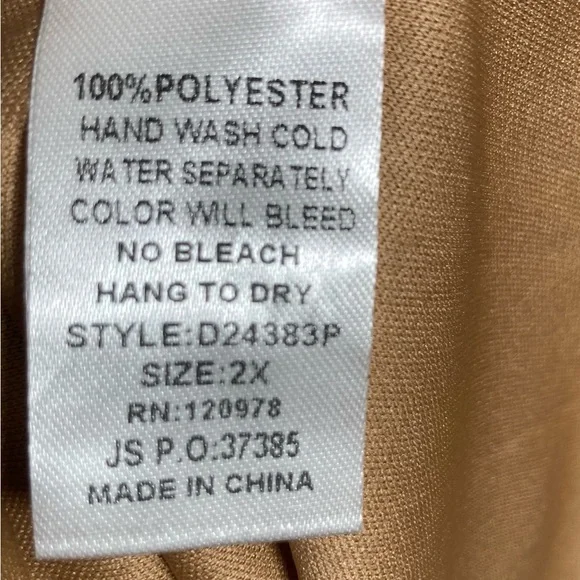 🎄NWT Entro Cheetah Print Square Neck Midi Dress with Ric-Rac Trim Sz 2X - Picture 9 of 11